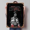 Mike Tyson Boxer Poster Boxen Metallschilder Man Cave Individuelle Blechschilder für Wandkunst Dekoration Dinge für Raumdesign Retro Dekor