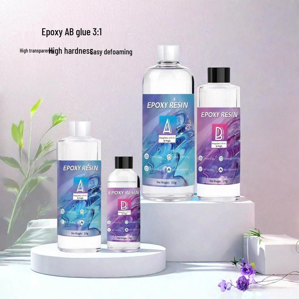 High-Transparency Quicksand Oil DIY Jewelry Epoxy Resin - Quick-Drying AB Glue