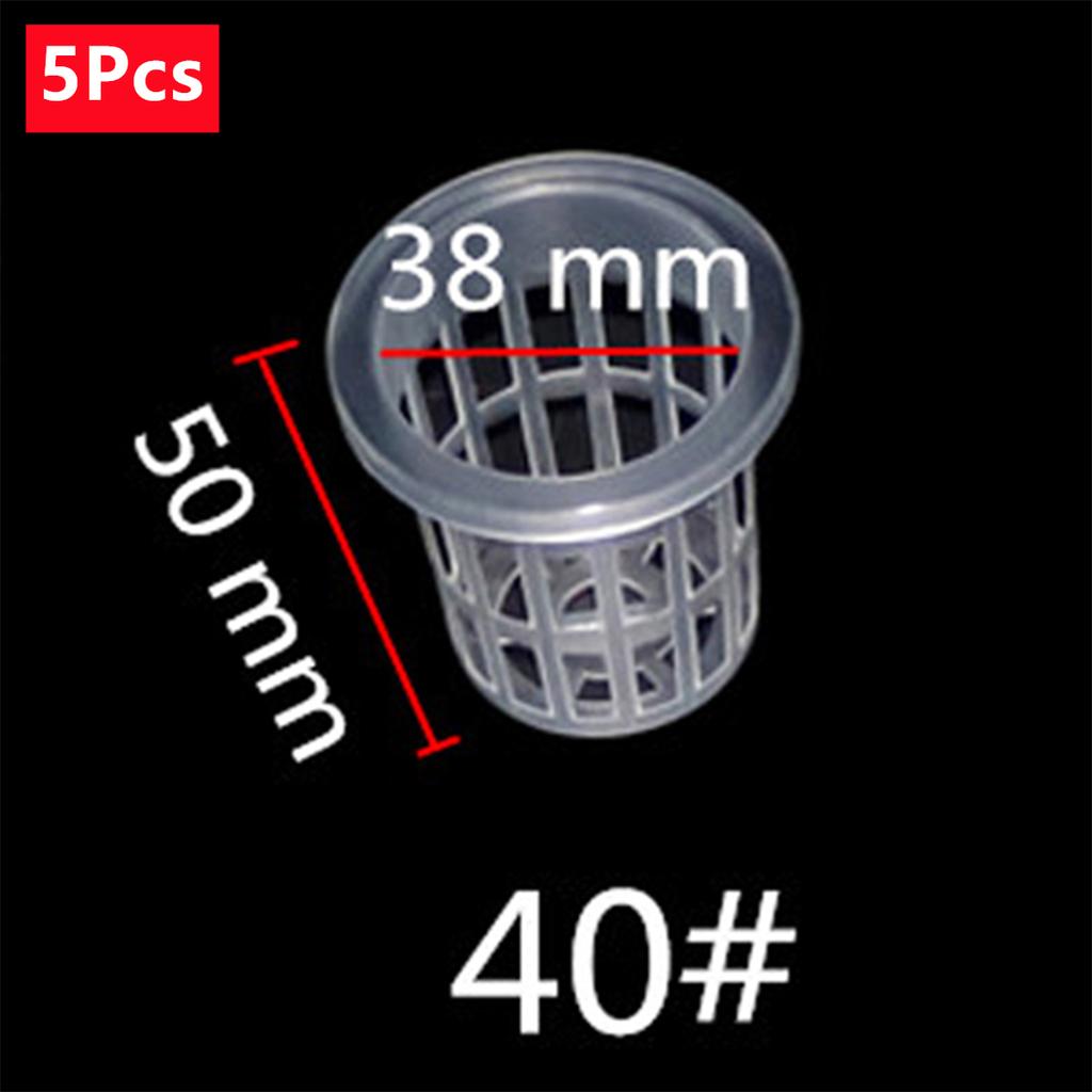 Transparent Planting Net Cup Hydroponic Colonization Mesh Pot Flower Vegetable Nursery Basket Soilless Growing Basket 5/50Pcs