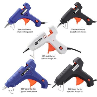 Mehrfarbige Universelle Heißklebepistole mit 7mm & 11mm Klebestiften, 60W Hochtemperatur, Ideal für Heimwerker- und Handarbeitsprojekte