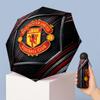 Ombrello Pieghevole Compatto Manchester United con Stampa, Mini 5 Pieghe, 8 Stecche, Antivento, Impermeabile, Leggero, Portatile