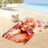 Marilyn Monroe Print Beach Towel, Large Soft Quick Dry Towel for Beach Camping Swimming