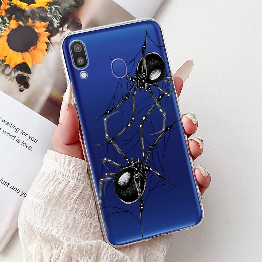 For Samsung Galaxy M20 Case SM-M205F Soft Silicone Butterfly Painted Phone Case Cover for SamsungM30 M 20 M 30 M305F Capa