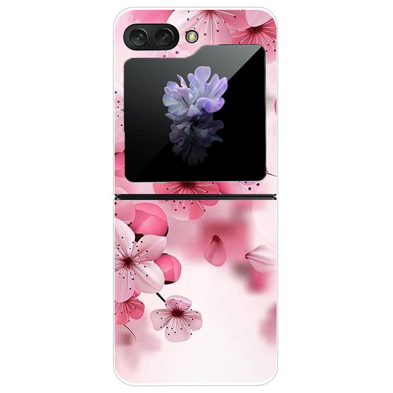 Für Samsung Galaxy Z Flip5 Hülle Harte PC-Handy-Rückabdeckung für Samsung Galaxy Z Flip 5 5G Hüllen 6,7'' ZFlip5 Niedliche Katze Funda Schale