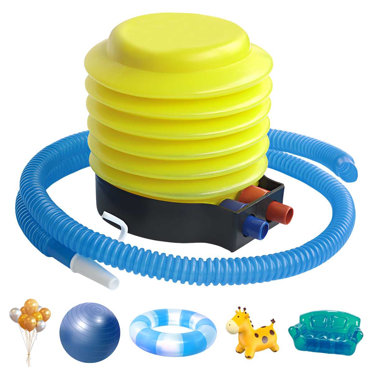 Manual foot pump, inflatable pump, yoga ball, swimming circle, swimming pool specific foot pump, inflatable foot pump