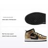 Air 1 Mid SE PS Metaliczne Złoto Czarne Buty Dziecięce Białe DR6968-071