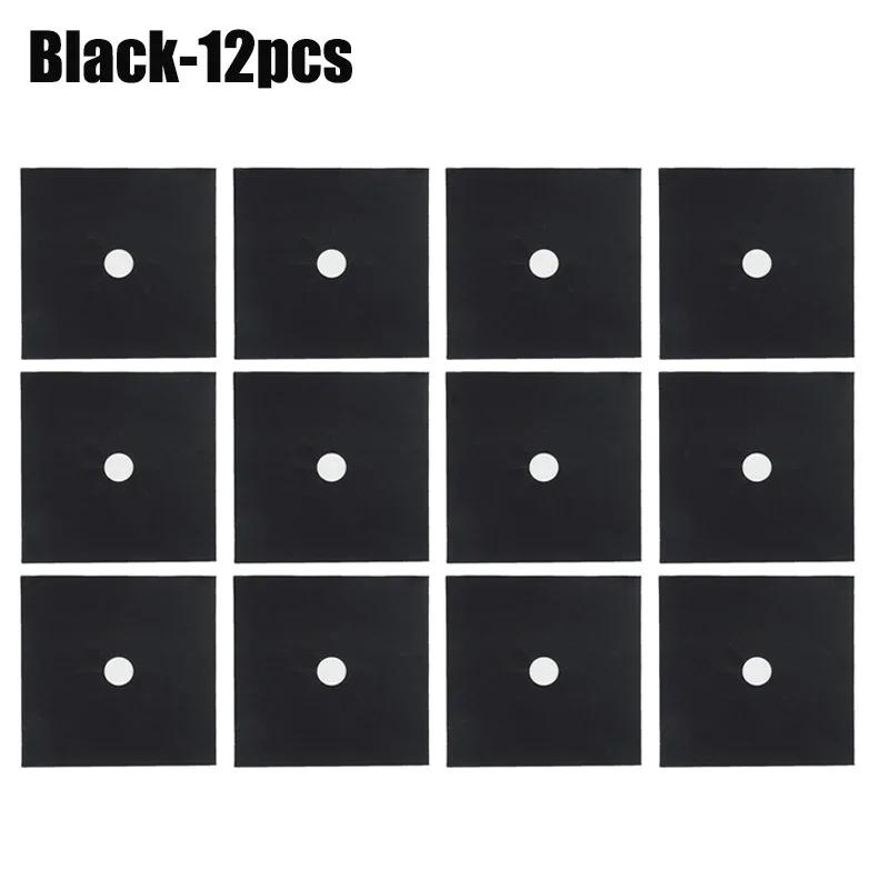 12 bucăți de protecție pentru aragaz cu gaz Bucătărie huse reutilizabile pentru arzător Protector covoraș pentru curățare capac de căptușeală protectori de sus pentru aragaz cu gaz