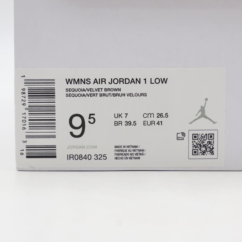 IR0840-325 Nike Air Jordan 1 Low Sequoia Rough Green (Women's)