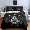 Astronaut planetary meditation Bedding Duvet cover sets Duvet covers Pillowcases gifts (1 * Duvet Cover 2 * Pillowcases, without duvet insert)