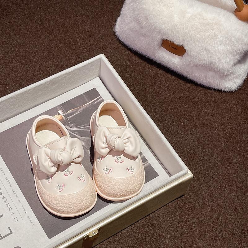 

Модные детские туфли принцессы, детская обувь, детская обувь на мягкой подошве, нескользящая обувь для малышей, обувь для девочек, осенние женские туфли-сокровище, одинарные туфли 18 розовый