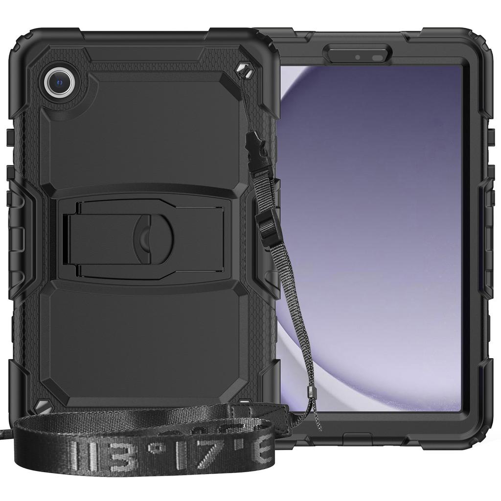 Suitable for Samsung A9 2023 Rugged Tablet Protective Case, Silicone Anti-drop Shell, C-type Stand, Direct from the Factory