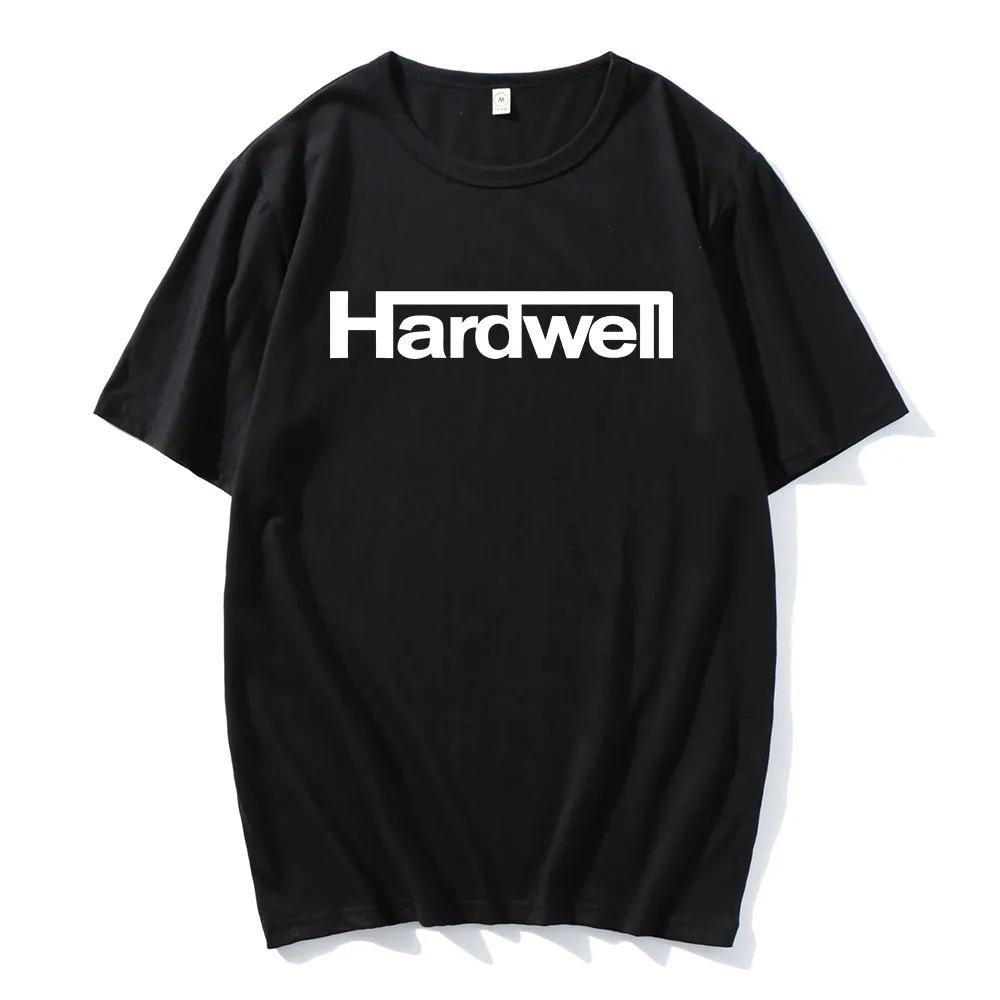 DJ Hardwell Logo Print TShirt 100 Cotton Short Sleeve Mens Tee Unisex HipHop Street Style Casual Crew Neck Women Men Tshirt