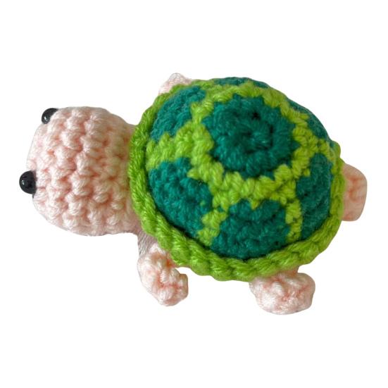 Crochet Turtle Handmade Mini Turtle Keychain Charm Cute Tortoise Doll Pendant Keyring Backpack Charm Gift for Girls Sister
