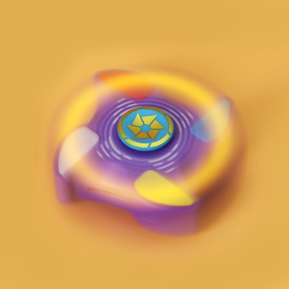 

Groundhog Game Luminous Finger Gyroscope Toy Interesting Hand Spinner Children s Gifts фіолетовий