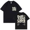 T-shirt Rapper Bad Bunny Debi Tirar Mas Fotos DTMF World Tour Hommes Femmes Mode Hip Hop T-shirt Coton Surdimensionné