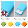 Pill Case 2 Grids Dust Proof Daily Pills Organizer Box Portable Container Dispenser Office Gym Accessories for Handbag