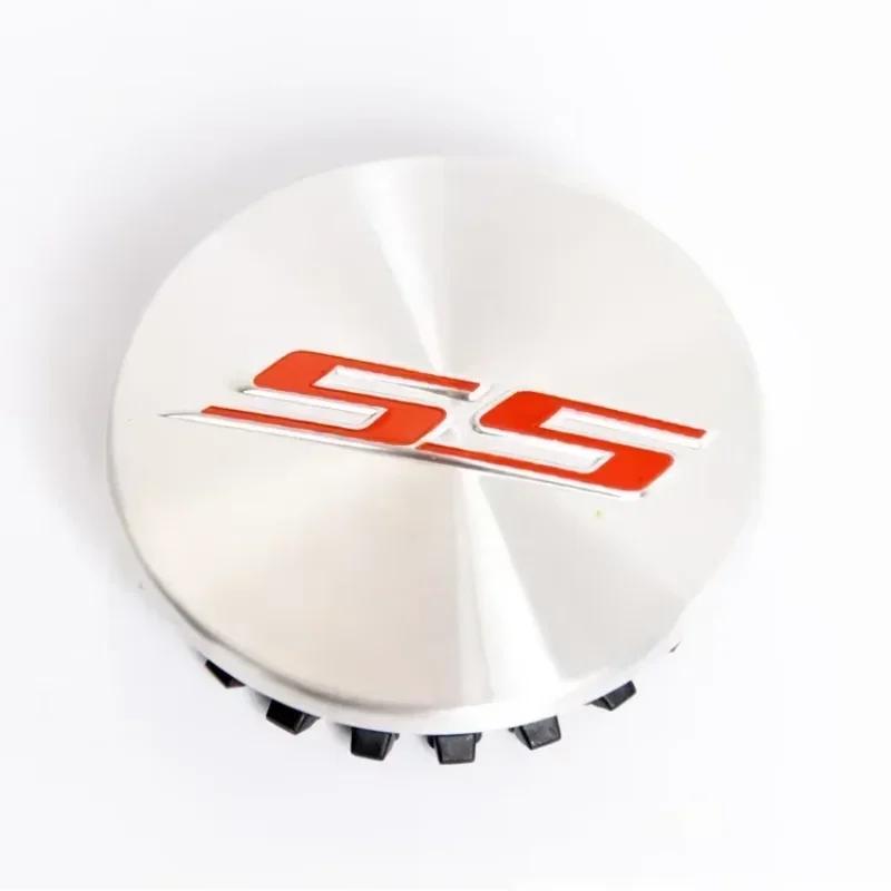 AJR3 4pz x 68mm Tappi Centrali Ruota Logo Auto Copriruota Emblema Adesivo per Chevrolet Camaro SS Lettere Accessori in ABS