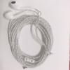 1Pcs 2m/3m Cable Length Wired Headset Monitoring Recording Black White Bass Earplugs Anchor 3.5mm Computer Game Live Headphone