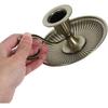 Healifty Taper Candle Holders Vintage Bronze Candlestick Holder with Handle European Style Candle Stand Chamberstick Handheld for Centerpiece Party