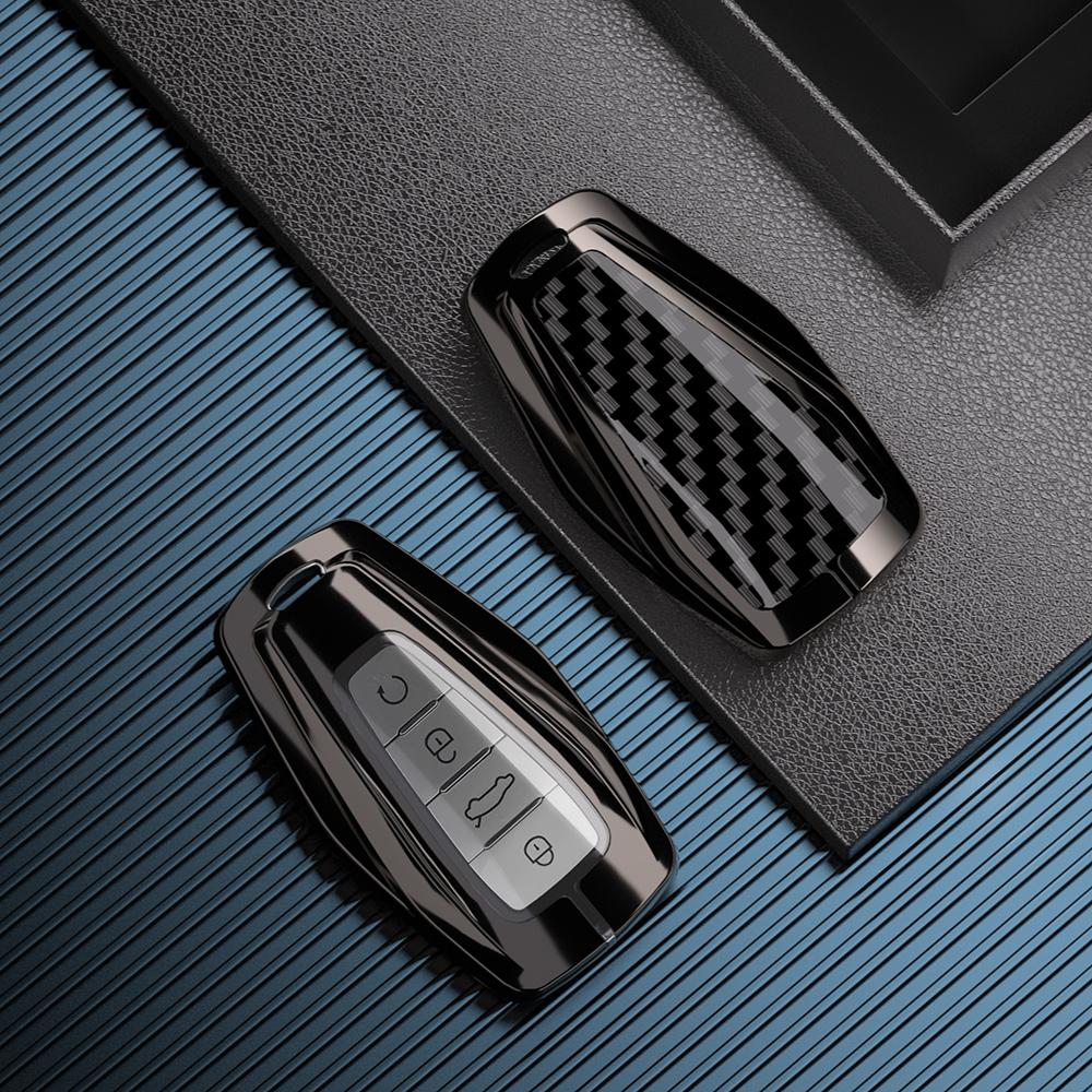 Zinklegierung Fernbedienung Auto Schlüsselhülle Abdeckung Fob für Geely Coolray 2024 X6 Emgrand Global Hawk GX7 Monjaro Zubehör