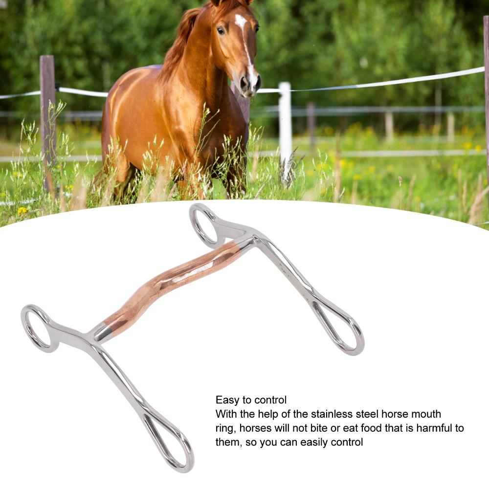 Rust Proof Horse Breaking Bit Stainless Steel Horse Jointed Mouth Bit Horse Training