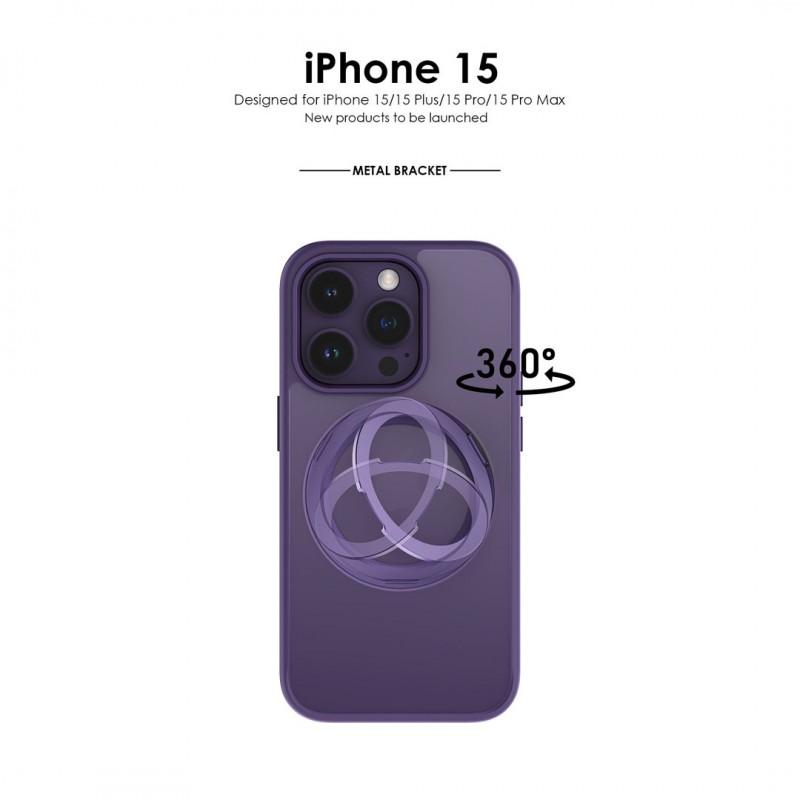 360 Rotating Magnetic Phone Case With Kickstand IPhone 17 Pro 16 15 14 Series PC Matte Anti-Slip Shockproof Cover