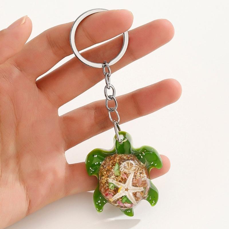 Lovely Turtles Keychain Resin Animal Charm for Women Girls Gift Bags Backpacks Phone Accessory