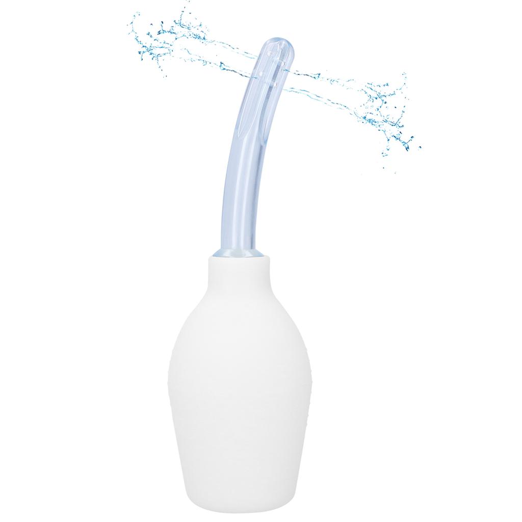 310ML Silicone Women Vaginal Douche Anal Douche Ball Type Soft Enema Cleaner White
