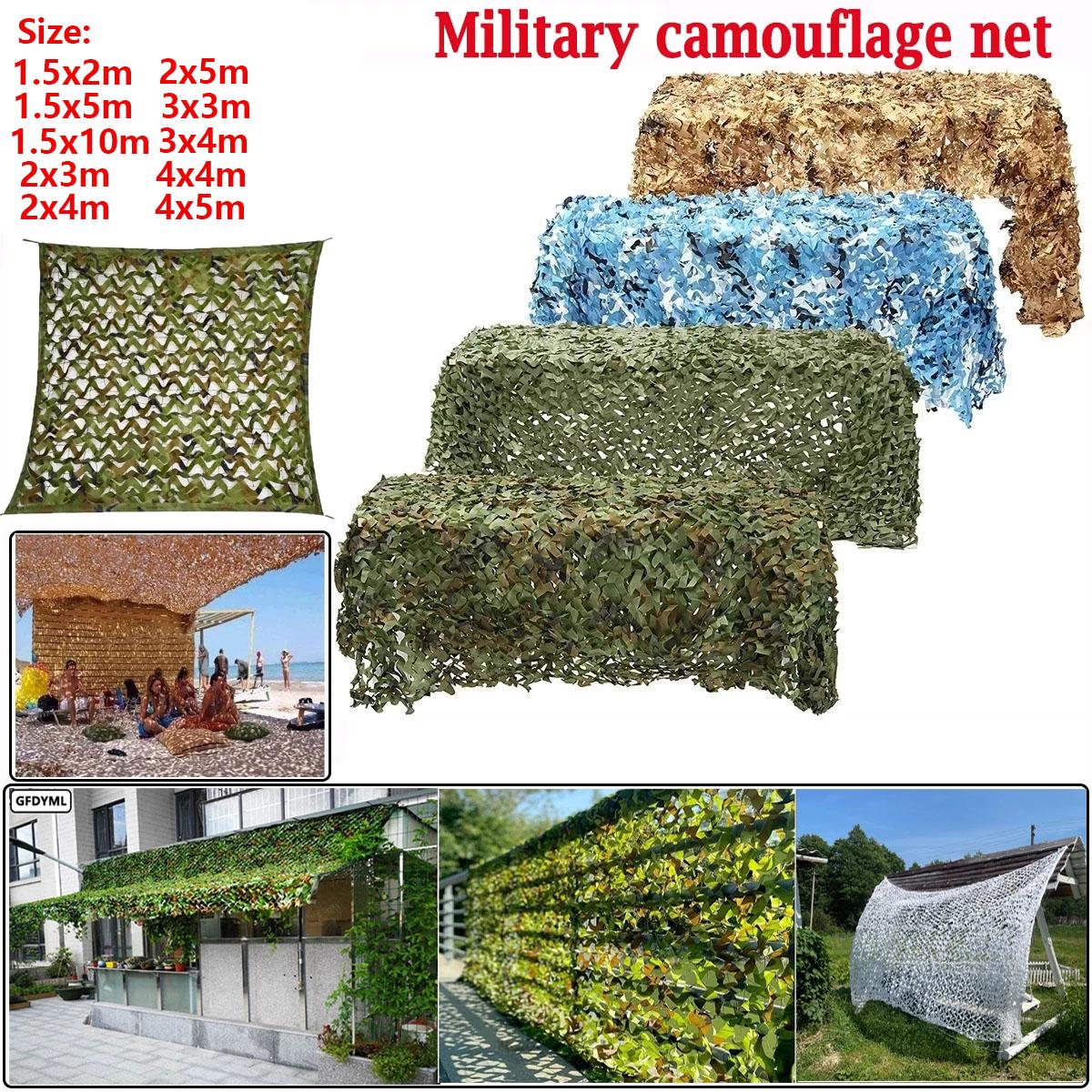 

Військова камуфляжна сітка, підходить для кемпінгу, стрільби, полювання, прикраси вечірок на військову тематику та навіси від сонця, сім 1.5m x1.5m білий