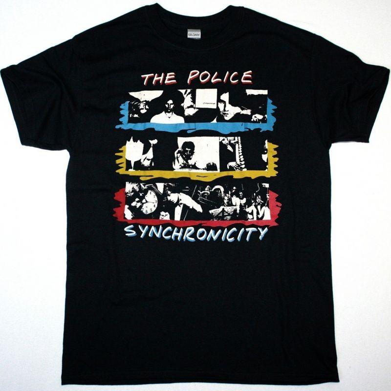 The Police Synchronicity Tour Black T-Shirt Classic Rock Tee S разноцветный