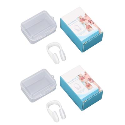 2pcs Nasal Breathing Aid Clip Cleaning Care Snoring Relief Nasal Congestion Relief Clip for Nose