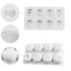 1 Pieza 8 con molde para tarta redonda plana invertida Molde para hornear DIY Molde de silicona para mousse francesa Molde de chocolate