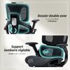 Office Chair, Ergonomic, 4D Armrests, Adjustable Headrest and Seat Depth, Black Mesh