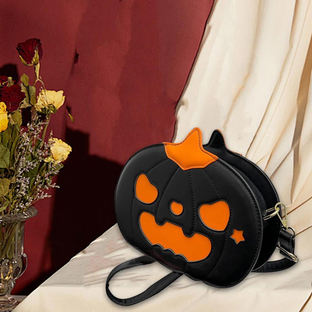 Halloween Pumpkin Crossbody Bag Fashionable Elegant Satchel Cute Womens Shoulder