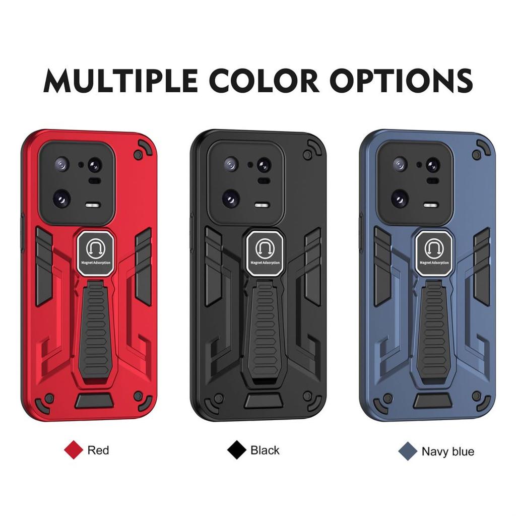 Dual Layer Shockproof Fall Support Armor Shell For XiaoMi 13 13 Pro 13 Lite 12T Pro Poco F5 Pro C55 X4 X5 Pro M4 M5S 4G 5G