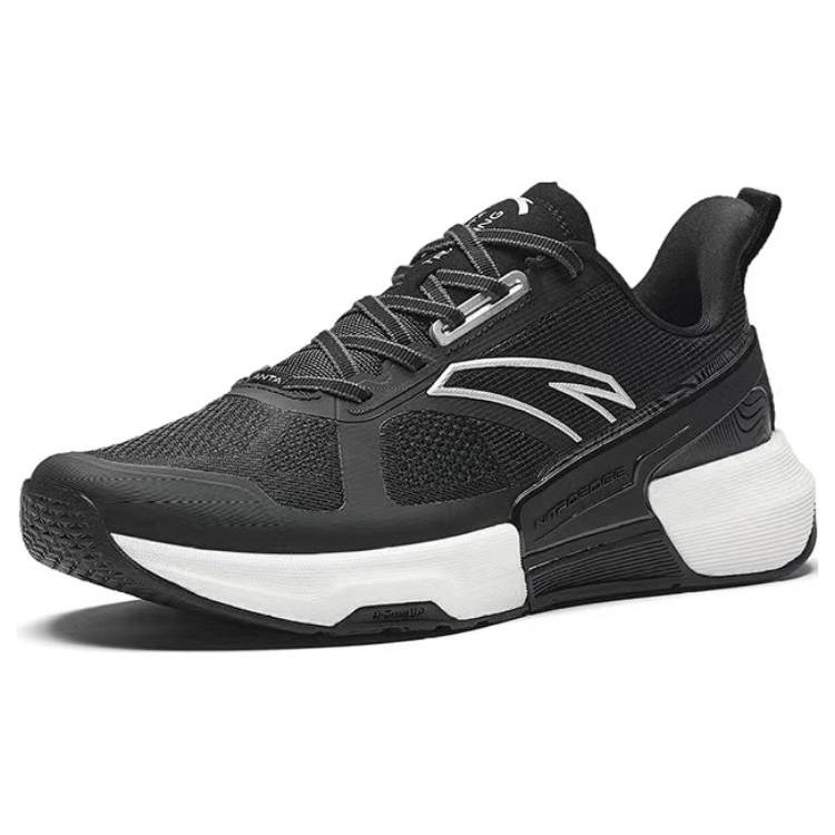 New Anta Shock absorbing And Waterproof Low Top Training Shoes Men's Black 112347782-2