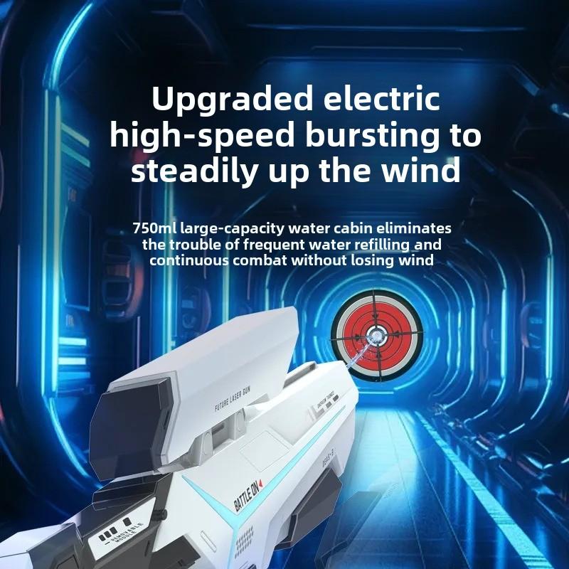Electric Water Gun Powerful Squirt Automatic Water Suction Continuous Firing Watergun Large Capacity Summer Outdoor Beach Toy