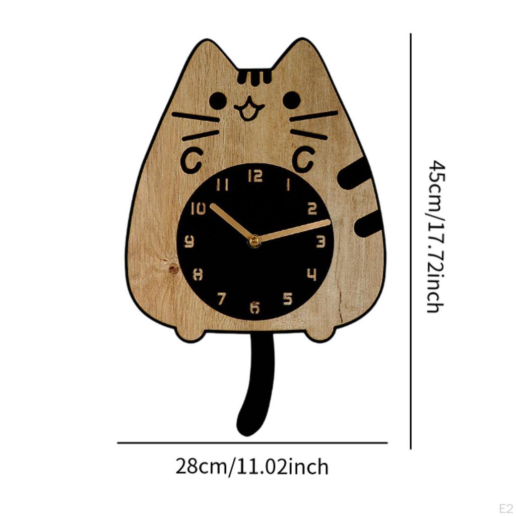 Cat Clock Ornament And Vintage Resin Photo Frame for Kitchen Office Tabletop Hallway Wedding