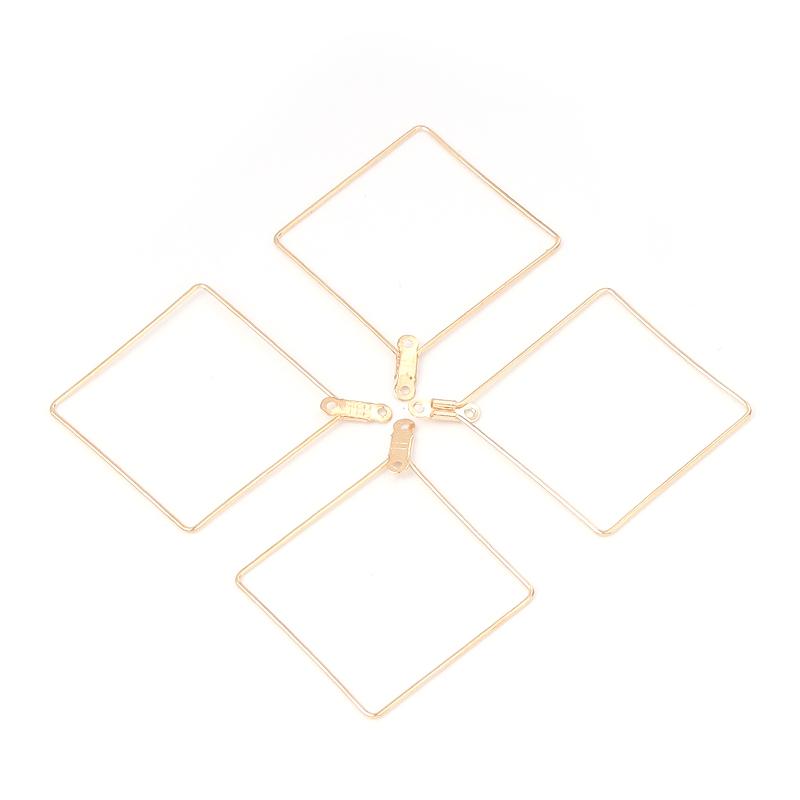 10pcs/lot Geometric Shape Earring Frame Drop Earrings Findings Irregular Ear Wire Hoop for Jewelry Making DIY Earring Findings