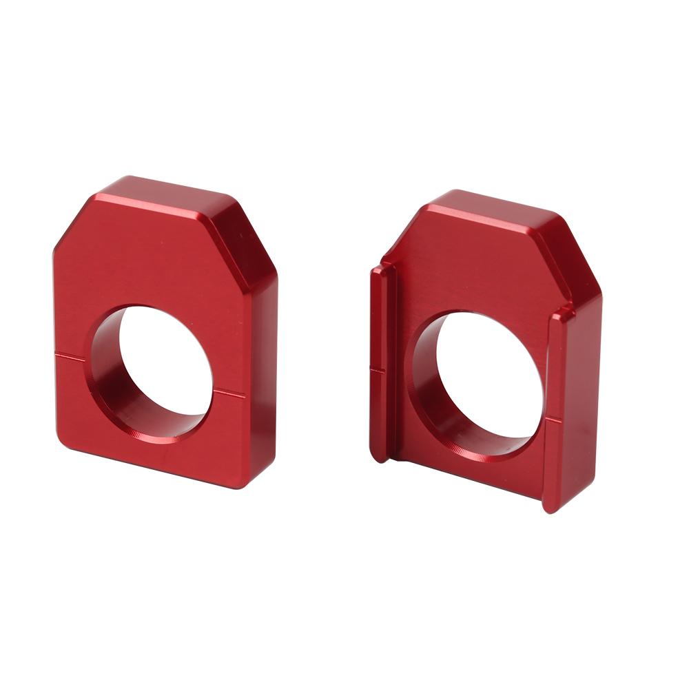 Motorcycle Accessories Rear Chain Adjuster Red Axle Block Bolt Slider For Honda CRF 450R CRF 450 R X RX CRF450R CRF450X CRF450RX