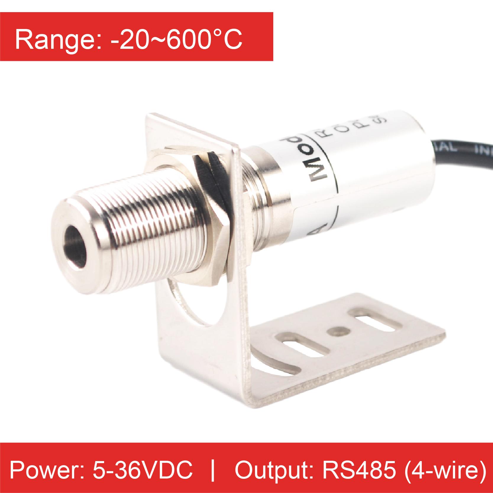 

RS485 Output Compact Infrared Thermometer Non-Contact Temperature Sensor High Precision Industrial Transmitter -20-600 RS485