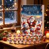 Surprise Toy Collection Christmas Advent Calendar 2026, Snowman 24 Day Countdown Box with Acrylic Hanging Daily Window Reveal Pendants,