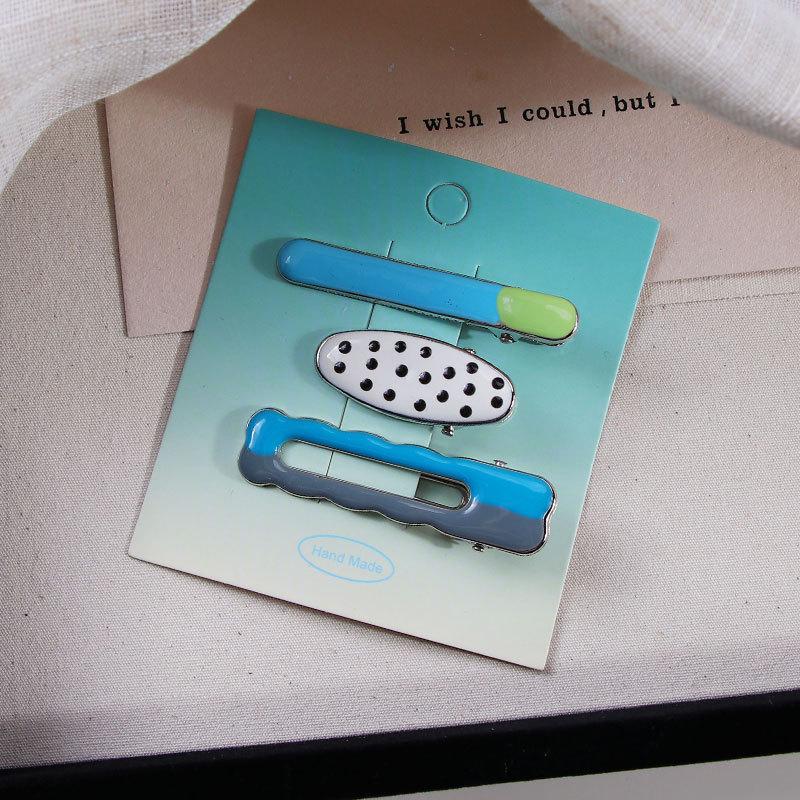 Dopamine Girl Colorful Makeup Duckbill Clips Set - Hairpins & Hair Accessories for Side Bangs