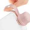 Leakproof Flat Water Bottle 240Ml Travel Flask Portable Mini Pocket Bottle for Gym Camping Outdoor Pink Plastic Flask for Liquor