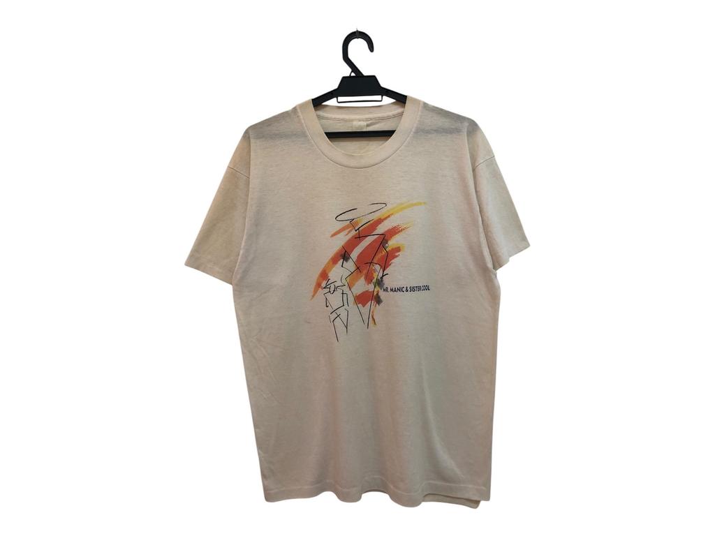 Vintage 80s SHAKATAK mr. manic and sister cool promo tee english jazz funk fusion post disco r&b band tee soft and thin material rare