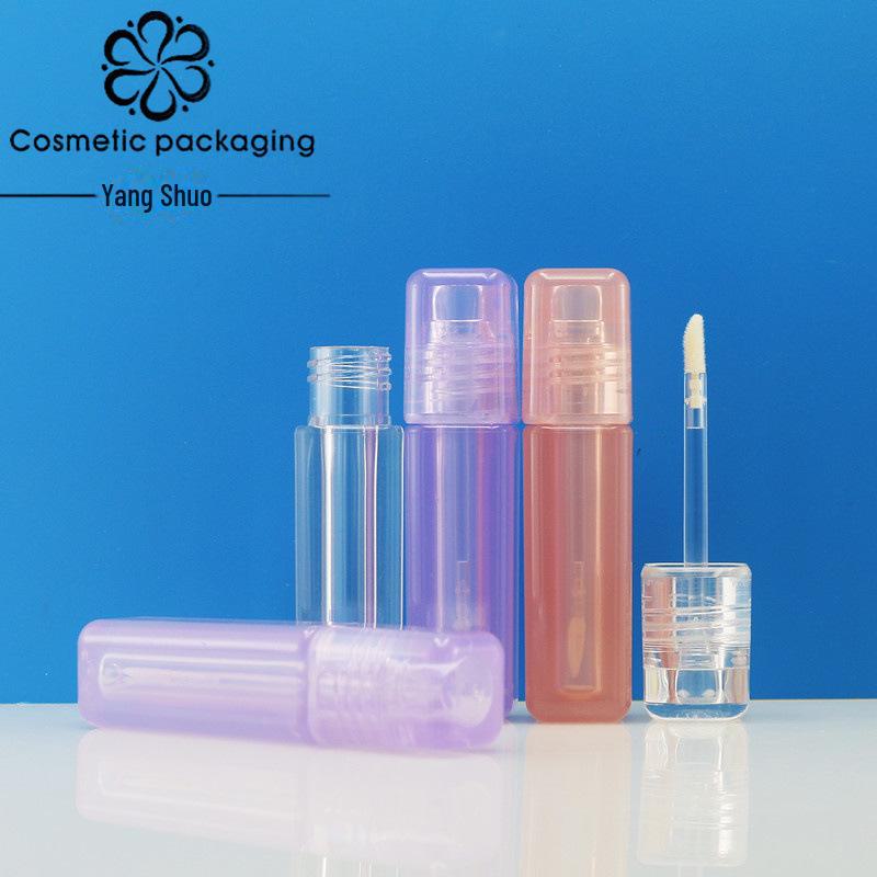 5ml Transparent Square Lip Gloss Tube - Empty Cosmetic Packaging for Lip Glaze or Concealer