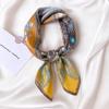 New Fashion Print Silk Square Scarf Women Soft Satin Hairband Neckerchief Tie Female Headband Foulard Bag Ribbon Gift