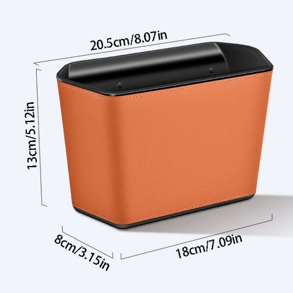 Leather Auto Door Storage Box Large Capacity Paper Napkin Organizer Car Supplies