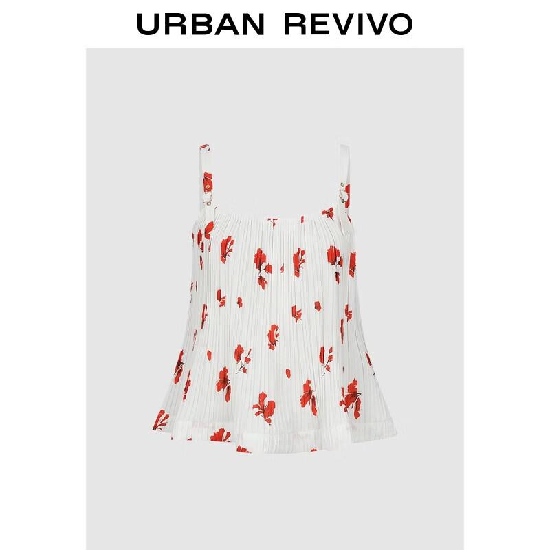 UR Women s Printed Pleated Loose Camisole M