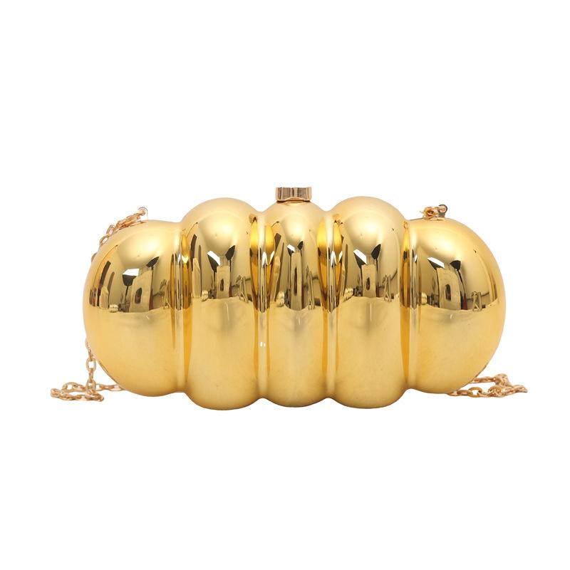 

Small Gold Acrylic Crossbody Bags for Women Y2K Female Fashion Lady Chain Party Luxury Handbags and Purses